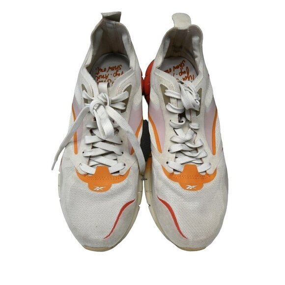 Reebok Zig Kinetica Sneakers Horizon Womens Size 10.5 Running Alabaster Carotene - Picture 5 of 11
